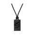 Men's Black Stainless Steel Dog Tag Necklace, AXG0086001