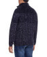 ფოტო #2 პროდუქტის Men's Cable-Knit Ombre Button Mock Neck Sweater