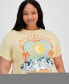 Фото #3 товара Trendy Plus Size Malibu Graphic T-Shirt