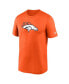 Фото #3 товара Men's Orange Denver Broncos Legend Logo Performance T-shirt