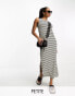 Фото #1 товара Vero Moda Aware Petite sleeveless maxi dress in mono stripe