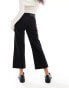 Фото #2 товара ASOS DESIGN Petite cropped comfort stretch straight leg jean in clean black