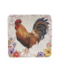 Фото #3 товара Floral Rooster Set of 4 Canape Plates, 6"