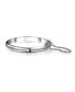 ფოტო #1 პროდუქტის Small Wrist 5" Simple Stackable Dome Bangle Cuff Bracelet Sterling Silver Safety Chain