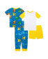 Фото #2 товара Little Boys Cotton 4 Piece Pajama Set