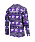 ფოტო #3 პროდუქტის Men's Purple Kansas State Wildcats Swivel Long Sleeve T-shirt and Pants Sleep Set