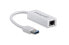 Фото #1 товара Manhattan USB-A Gigabit Network Adapter - White - 10/100/1000 Mbps Network - USB 3.0 - Equivalent to USB31000SW - Ethernet - RJ45 - Three Year Warranty - Blister - Wired - USB - Ethernet - 1000 Mbit/s - White