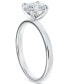 ფოტო #3 პროდუქტის Diamond Solitaire Oval-Cut Diamond Engagement Ring (5/8 ct. t.w.) in 14k White Gold