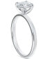 Фото #3 товара Diamond Solitaire Oval-Cut Diamond Engagement Ring (5/8 ct. t.w.) in 14k White Gold