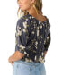 ფოტო #2 პროდუქტის Juniors' Crisella Puff-Sleeve Ruffle Top