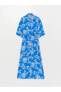 Фото #6 товара Платье рубашка с цветочным узором LC WAIKIKI Shally 3/4 длины - Рубашка у Миди Стиль - Стандарт размер - Женщинам
