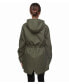 ფოტო #3 პროდუქტის Women's Water-Resistant Hooded Anorak Rain Jacket Trench Coat