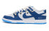 Фото #2 товара 【定制球鞋】 Nike Dunk Low Retro 情人节主题 礼物 vibe风 解构 高街 低帮 板鞋 男款 蓝色 / Кроссовки Nike Dunk Low DV0831-001