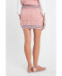 Women's Chenille Contrast Mini Skirt