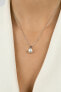 Bronze pearl pendant with zircons PT77R