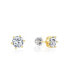 5A Cubic Zirconia 7mm Geometric Stud Earrings