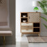 Sideboard KENSY 80 x 34 x 98 cm Natural Wood White