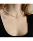 ფოტო #2 პროდუქტის 18K Gold Plated Freshwater Pearls with Glass Gold Beads - Emili Necklace 17" For Women
