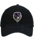 Фото #3 товара Men's Black Baltimore Ravens Clean Up Alternate Logo Adjustable Hat