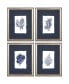 Фото #1 товара Paragon Coral Framed Wall Art Set of 4, 14" x 11"