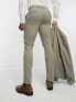 New Look skinny suit trousers in sage