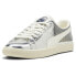 Фото #2 товара Puma Clyde 3024 Lace Up Mens Silver Sneakers Casual Shoes 39648801