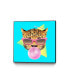 Фото #1 товара Robert Farkas Bubble Gum Leo Art Block Framed 24" x 24"
