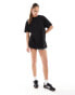 New Look plain oversized tee in black