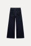 ZW COLLECTION MARINE STRAIGHT-LEG HIGH-WAIST JEANS WITH POCKETS