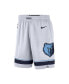 ფოტო #2 პროდუქტის Men's White, Navy Memphis Grizzlies 2020/21 Association Edition Performance Swingman Shorts