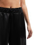 New Look satin wide leg trouser in black 40 - фото #9