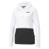 Фото #1 товара Puma Essential Colorblock Pullover Hoodie Womens Black, White Casual Outerwear 5