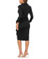 ფოტო #2 პროდუქტის Women's Ruffled Ruched Midi Dress