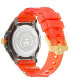 ფოტო #3 პროდუქტის Men's Swiss Icon Active Orange Silicone Strap Watch 42mm