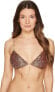 Фото #1 товара Agua De Coco by Liana Thomaz Womens Beaded Bikini Top Milho Size Small