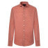 HACKETT Melange Cotton Linen long sleeve shirt