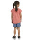 ფოტო #2 პროდუქტის Little & Toddler Girls Graphic T-Shirt & Mesh Shorts, 2 Piece Set