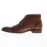 La Milano B521146 Mens Brown Leather Lace Up Casual Dress Boots