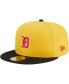 Фото #4 товара Men's Yellow, Black Detroit Tigers Grilled 59FIFTY Fitted Hat