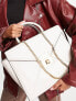 ALDO Amours tote bag with gold hardware in white