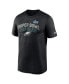 Men's Black Philadelphia Eagles Super Bowl LVII Team Logo Lockup T-shirt