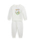 ფოტო #1 პროდუქტის Baby Boys Polo Bear Fleece Sweatshirt and Pants Set