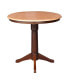 36" Round Top Pedestal Table with 12" Leaf