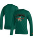 Men's Green Miami Hurricanes Mighty Mascot Pregame Long Sleeve T-shirt