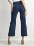 Фото #3 товара Женские джинсы кюлоты с высокой посадкой  укороченные синие Factory Price