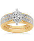 Фото #3 товара Кольцо Macy's Diamond Bridal Set 14k Gold