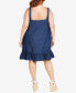 Фото #2 товара Plus Size Denim Mini Dress