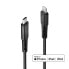 Lindy 3m Reinforced USB Type C to Lightning Cable - 3 m - Lightning - USB C - Male - Male - Black