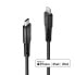 Фото #9 товара Кабель USB Type C - Lightning Lindy 3м усиленный - Lightning - USB C - мужской - мужской - черный