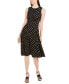 Фото #1 товара Polka-Dot Fit & Flare Dress